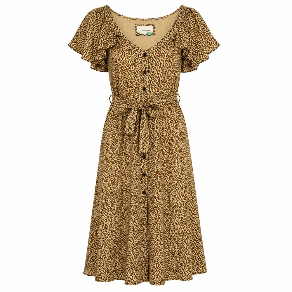Anthropologie Bolano Animal Print Midi Dress Womens Size 18W Boho Glam‎ Mob Wife